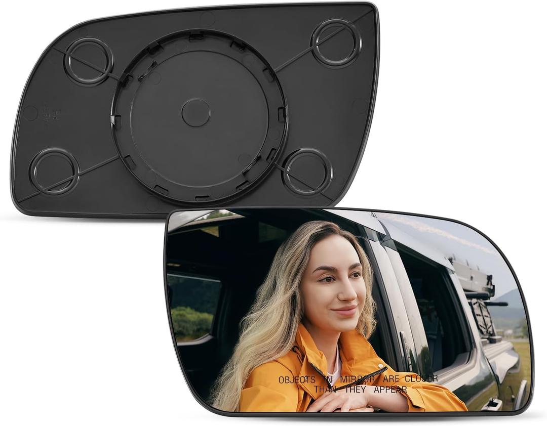 Passenger Side Mirror Compatible with 1985-2005 Chevrolet Chevy Astro, GMC Safari, Right Side Mirrors Replacement Glass with Backing Plate, Non-Heated