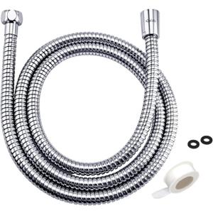 Klabb 96-Inch Extra Long Stainless Steel Shower Hose – Flexible, Anti-Kink Handheld Shower Head Hose with Brass Fittings, Leak-Proof, Corrosion-Resistant, Easy to Install Universal Replacement