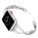 Secbolt Bands Compatible with Apple Watch Band 38mm 40mm 41mm 42mm 44mm 45mm 46mm 49mm Iwatch SE Series 10/9/8/7/6/5/4/3/2/1 Women Dressy Jewelry Metal Accessories Wristband Strap