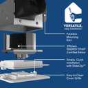 Broan-NuTone Bathroom Exhaust Fan with LED light Easy Retrofit Without Attic Access, Quiet 1.5 Sones, Effective Ventilation at 80 CFM ENERGY STAR Certified Moisture and Odor Control