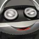 Portable Ceramic Space Heater w/Thermostat, 1500W Indoor Electric Space Heater Fan with Overheat and Tip-Over Protection, Heat Up 200 Square Feet for Office Room Dorm Use, Silver