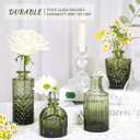 SUPMIND Bud Vase Set of 24, Green Bud Vases in Bulk, Small Flower Vases for Centerpieces, Mini Vintage Vase for Rustic Wedding, Home,Table Decoration