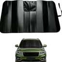 GWUSKDT Car Windshield Sunshade-Thicken 5-Layer Bubble Block Heat and Sun UV Rays,Front Windshield Sun Shade- Keeps Your Vehicle Cool - 58 x 27.5 Inch new Upgraded (New Black)