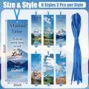 Landical 24 Pcs/12 Sets Christian Father's Day Gifts Bulk, Include 12 Faithful Father Bookmarks 12 Joshua 24:15 Keychains Special Dad Religious Gift for Men Dad Church Party Favor