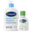 Cetaphil Face Wash, Hydrating Gentle Skin Cleanser for Dry to Normal Sensitive Skin, 16 oz + Travel Size Moisturizing Lotion 2 oz