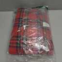 Softalker Christmas Checkered Tablecloth Rectangle - Red Buffalo Plaid Linen Cotton Gingham Xmas Table Cloths, Winter Farmhouse Table Decorations for Dining/Parties/Holiday, 60 x 84 Inch