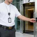 2 Pack Retractable Keychain Heavy Duty with 360 Rotating Belt Clip, 24 Retractable Key Holder for Keys, ID Badge, EDC, Work, Security, Construction