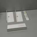 evron Acrylic Floating Shelves for Wall Decor (White, M9)