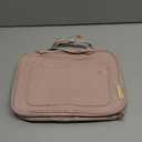 BAGSMART Toiletry Bag Travel Bag with Hanging Hook, Water-resistant Makeup Cosmetic Bag Travel Organizer for Accessories, Shampoo, Full-size Container, Toiletries (Baby Pink, Medium)
