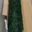 Artificial Ivy Privacy Fence Wall Screen: 5FT X10FT (50 sqft) UV-Anti Faux Boxwood Roll Panels Greenery Backdrop Ivy Vine Leaf Hedges Fence Panels for Indoor Outdoor Green Decor