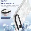 OOK Clear Floral case for iPhone Air Case, Cute Sunflower Floral Blooms DesignSoft TPU Bumper Hard PC Shockproof Protective for Women Girls Slim Phone Cover - White Flower