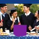 6 x Purple and Gold Graduation Card Box for Class of 2026, Congrats Grad Card Box for Graduation Party Supplies Party Favors