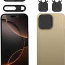 Privacy Cover Compatible for iPhone 16 Pro/iPhone 16 Pro Max with Front Camera Cover,Protect Privacy and Security But Not Affect Facial Recognition, 2 Pack