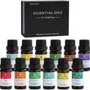 Essential Oils Set for Diffusers  12 Pack Aromatherapy Oils for Sleep, Relaxation & Focus  Lavender, Peppermint, Eucalyptus, Vanilla & More  Gift Set for Home & Office (0.03 Fl Oz (Pack of 12))