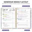 Taja Planner 2026-2027, Jul 2026-Jun 2027 Monthly & Weekly Calendar Planner