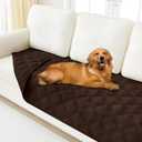 Smiry Waterproof Dog Bed Cover Blanket 40x70, Soft Reversible Pet Blanket, Washable Leakproof Cats Dogs Couch Cover for Sofa, Couch, Furniture, Chocolate/Chocolate