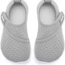 Racqua Boys Toddler Water Shoes Girls Baby Pool Non-Slip Beach Outdoor Sports Water Shoes Lightweight Breathable Swim Quick Dry Aqua Shoes Grey Toddler 8