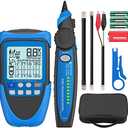 YGiTK Network Cable Tester, PoE Cable Tester for CAT5, CAT5e, CAT 6, CAT 7 CAT 8, RJ45, Multifunction Power Over Ethernet Tester, Cable Voltage Tester Line Location Finder Cable Tracer, Wire Tracker