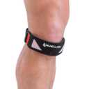 MUELLER Sports Medicine Advanced Patella Strap, Knee Pain Relief Support for Men and Women, Ideal for Osgood-Schlatter's, Runner's Knee, Patellar Tendinitis, Black, One Size