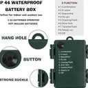 TW SHINE Battery Operated Christmas Lights, 4 Pack Total 200 LED 64 FT Battery Operated String Lights with 8 Modes, Xmas Lights for Outdoor Indoor Wedding Party Home Decorations, Multi Color