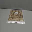 Blulu 248 Pcs 1 Inch Wood Alphabet Letters Numbers Blank Unfinished Wooden Letters Numbers for Crafts with Rustic Storage Tray for Spelling Learning Education Back to School Gifts(Wood Color)