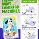 Uinkit 4mil Thicker Self-Adhesive Laminating Sheets, 100Pack Letter Size 8.5x11" - Peel & Stick, No Heat Needed - Dry-Erase Friendly Surface for Reusable Documents, Kids Art, Posters & Crafts