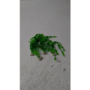 BEGONDIS Aquarium Decorations 4Pcs Fish Tank Artificial Green Water Plants Made of Silk Fabrics Plastic