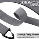 Sintege X Back Hidden Suspender 1.5 Inches Under Clothing Heavy Duty Work Suspenders for Men Women (Gray)