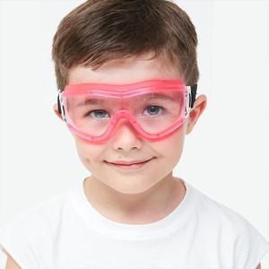 MOVNUOCA Kids Safety Goggles, Toddler Safety Glasses With UV Anti-Fog, Clear Lens Glasses Cleaning Cloth Included (1, Pink)