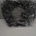 Dingion 26'' Artificial Black Twig Wreath with Glitter Bats - Halloween Black Bat Wreath Hanging Decoration for Front Door, Window, Indoor & Outdoor Halloween Party Decor