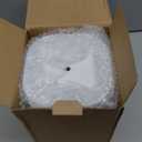 Ninonly Knife Block Without Knives 2 in 1 Universal Square Knife Holder for Kitchen with Scissors Slot Space Saving Detachable Kitchen Knife Storage (White)