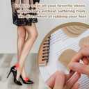 5 x 36pcs Moleskin Adhesive Pads, Protective Moleskin Bandages Comfortable Patch Adhesive Moleskin Strips Cushions Soft Coffee-Colored Heel Shoes Stickers for Feet Toes Prevention