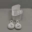 LEVERLOC Shower Caddy Suction Cup, Shower Organizer Removable Bathroom Shelf, Storage Suction Powerful Max Hold 22lbs Bathroom Caddy Waterproof Holder, White