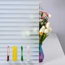 Window Privacy Film with Installation Tools, Blinds Pattern, Static Cling, Anti UV, Heat Control, Ideal for Home Shower Office Glass Door (Blinds Pattern, 45.2314.9Inch)