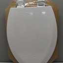 Bemis 1500EC 390 Lift-Off Wood Elongated Toilet Seat, Cotton White (Pack of 1)