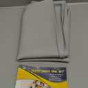 FLATO Waterproof Under Sink Mat 31" x 22" Shelf Liner for Kitchen and Bathroom, Cabinet Protector, Organizers and Storage, Flexible Silicone Drip Tray (Light Gray)