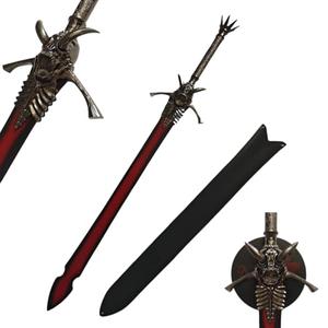 Rebellion/Rebellious Blade - Premium Fantasy-Themed Display Sword - Stainless Steel Blade, Zinc Alloy Guard, 136.5cm/53.74" Length, Hand Forged with Exquisite Detail (with Hanging Board)