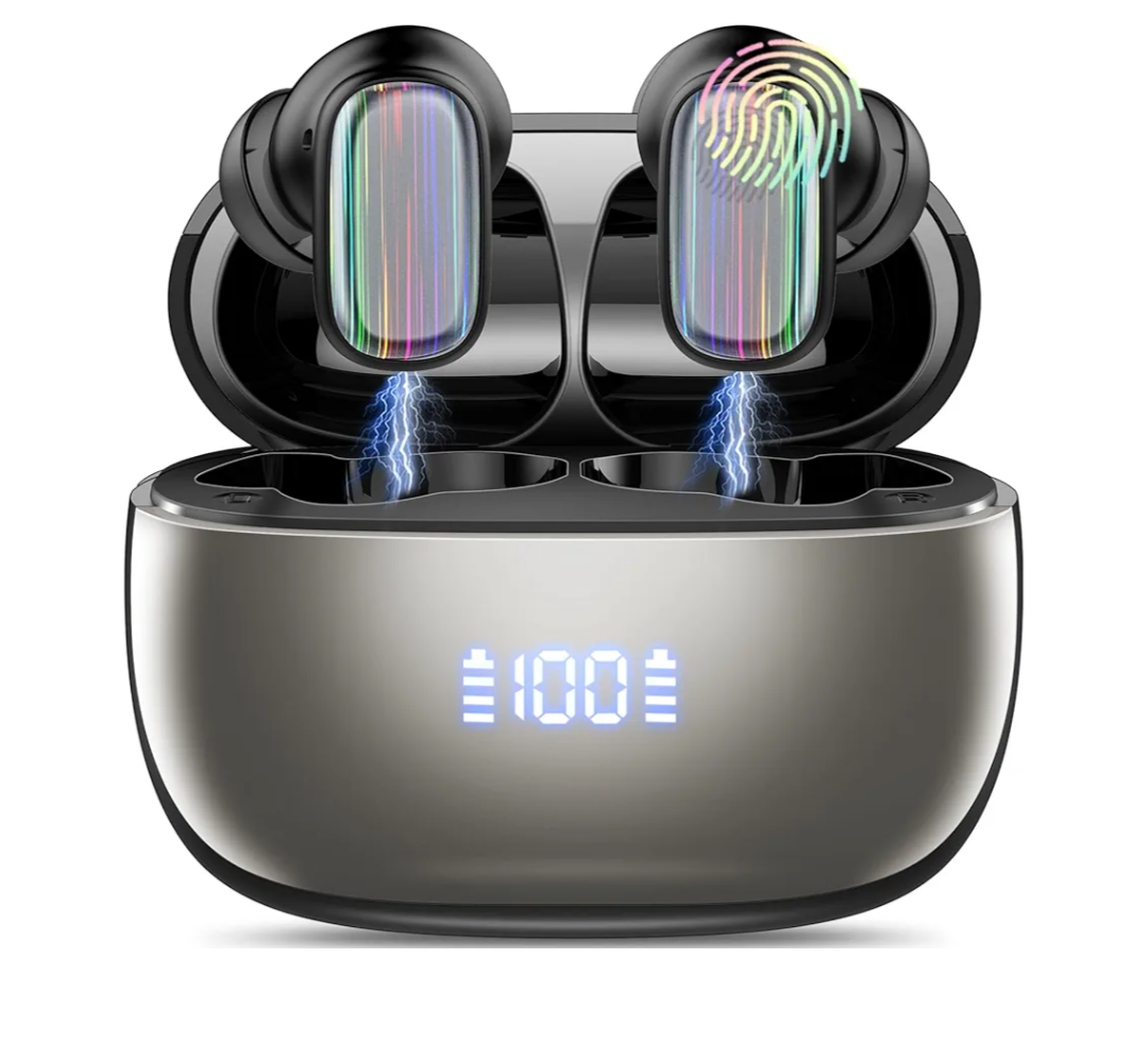 AI Language Translator Earbuds Real Time, 164 Language/6 Translation Modes Translator Earbuds 3-in-1 Translation Headphones, Bluetooth 5.4 Translation Device for Travel Business Learning, Black