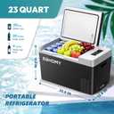 EUHOMY 23QT 12 Volt Refrigerator, -4℉~68℉ Electric Cooler for Car