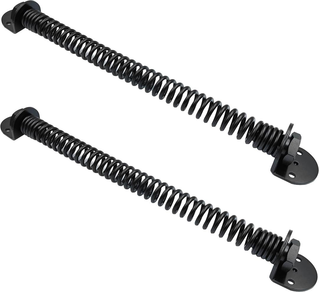 2Pcs 14 Inch Self Closing Gate Spring for Left or Right Hand Doors and Outdoor Metal Gates