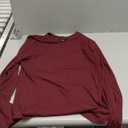 JMIERR Mens Long Sleeve Muscle T Shirts Casual V-Neck Longline Ribbed Tee Shirts (Medium, Burgundy)