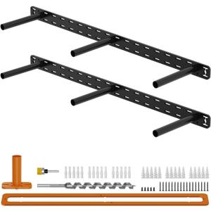 2pcs Floating Shelf Hardware Heavy Duty Hidden Shelf Brackets Support,Wall Mounting Invisible Floating Shelves Bracket with Jig (28" x 6" x 1.5")