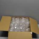 FOCUSLINE 32 Pack 12 OZ Plastic Wine Glasses, Stemless Disposable Wine Cups, Gold Rim Unbreakable Wine Glasses, Reusable Shatterproof Recyclable and BPA-Free Plastic Wine Cups