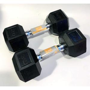 CAP Barbell Rubber Coated Dumbbell Weight Set 8Pcs. 20lb 15lb 10lb 5lb