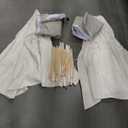 Teepee Tent for Kids Sleepover Party 2 Pack: Inflatable Airbed & Star Lights & Colored Flag - Indoor Outdoor Toddler Play Tent for Girls Boys Birthday Gifts Slumber Party (White)