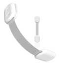 Baby Proofing Child Safety Locks (2 Pack) by Skyla Homes - The Safest, Quickest and Easiest 3M Adhesive Cabinet Latches, No Screws & Magnets, Multi-Purpose for Furniture, Kitchen, Ovens, Toilet Seats (White)