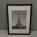 upsimples 12x16 Picture Frame, Display Pictures 8.5x11 with Mat or 12x16 Without Mat, Wall Hanging Photo Frame, Black, 1 Pack