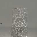 Rectangle Case for iPhone 17 Case for Women Girls [Compatible with Magsafe] Cute Translucent Pearl Pattern Design, Aesthetic Girly Magnetic Protective Phone Cover, White