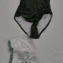 Aidonger Women's One Piece Color Block Swimsuit Tummy Control Slimming Bathing Suit V Neck Cutout High Waisted Swimwear Medium