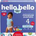 Hello Bello Dr. Seuss Babies Premium Diapers, Size 4, 58 Count: Softness & Protection for Sensitive Skin